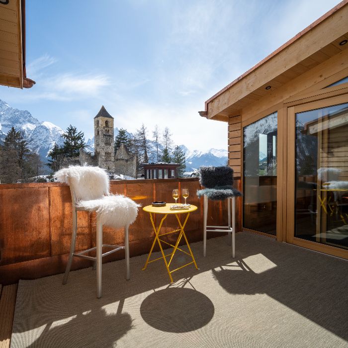 FEWOlution Ferienwohnung Chasa Bao: Neue Luxus Dach-Whg Sent